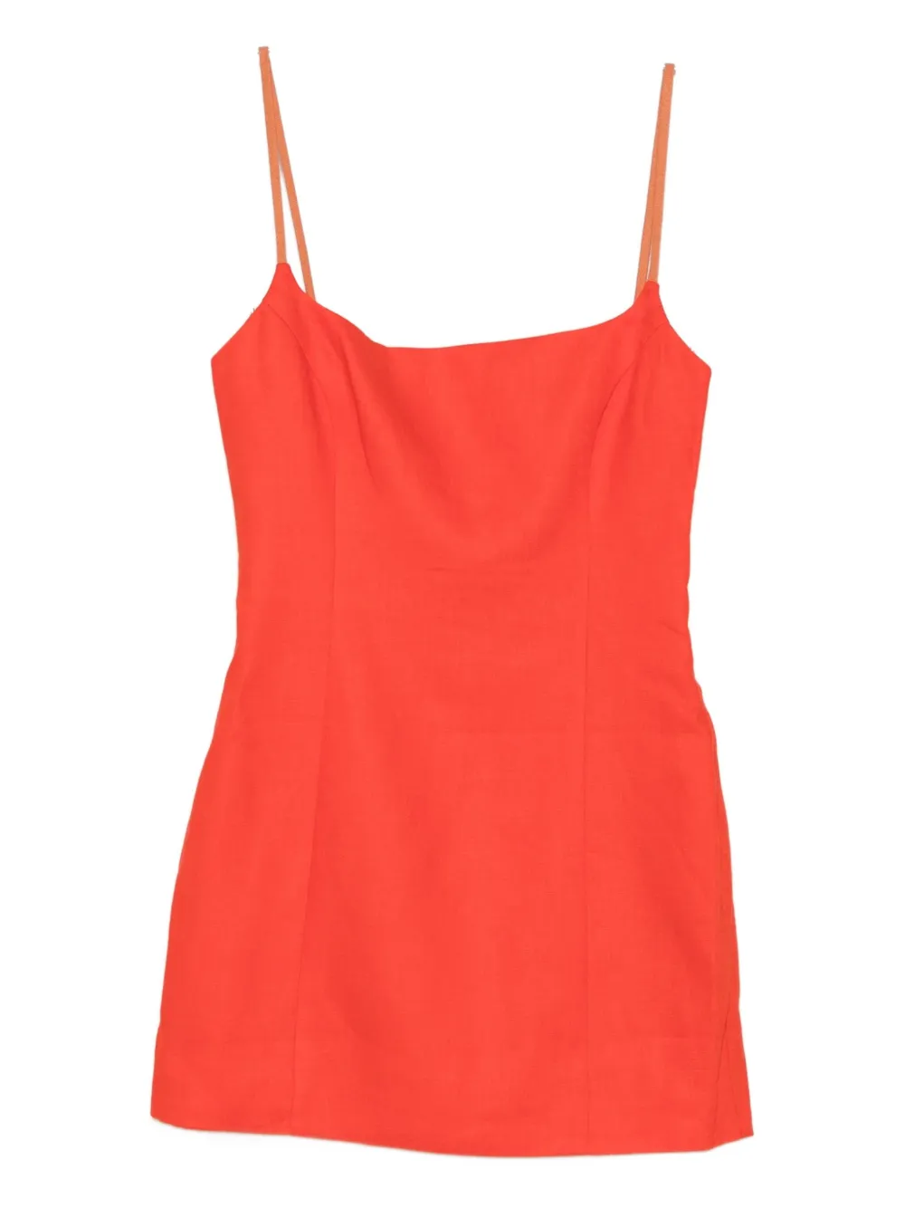 SIR. square-neck mini dress - オレンジ SIR. square-neck mini dress - オレンジ
