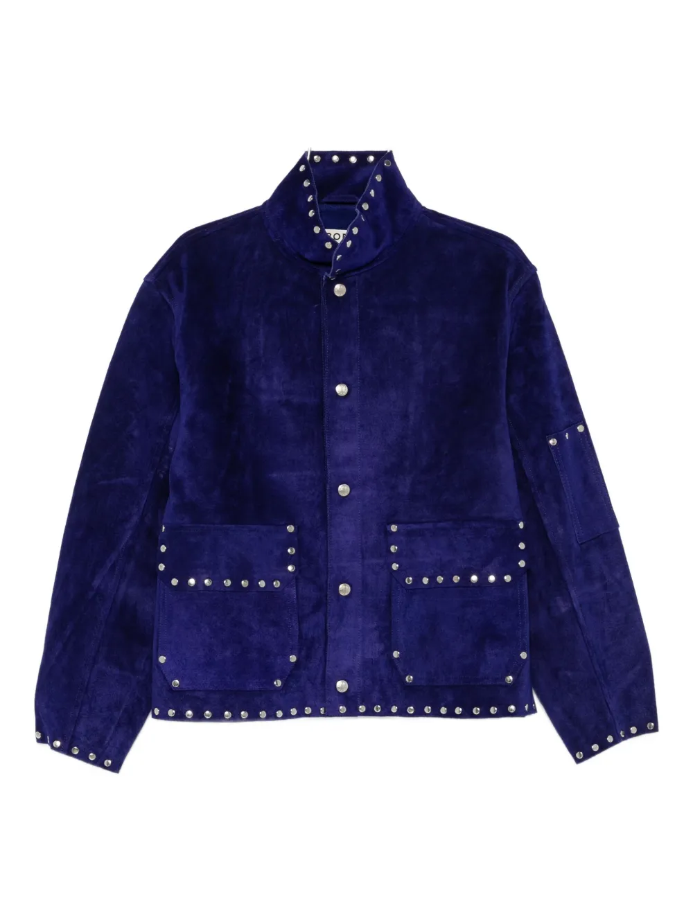 BODE chaqueta de ante con apliques | azul | Image 1