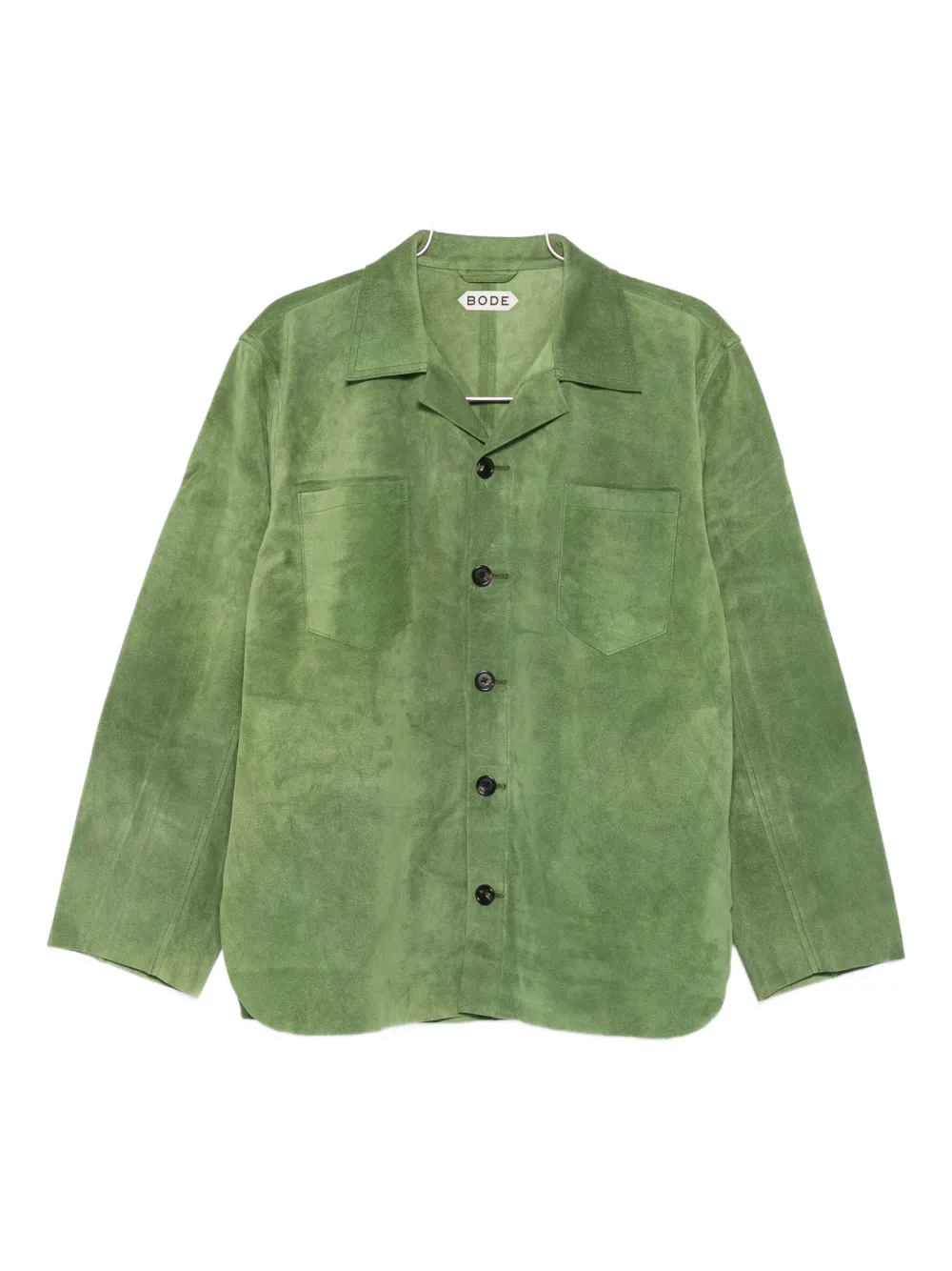 BODE suede shirt jacket | Green | Image 1