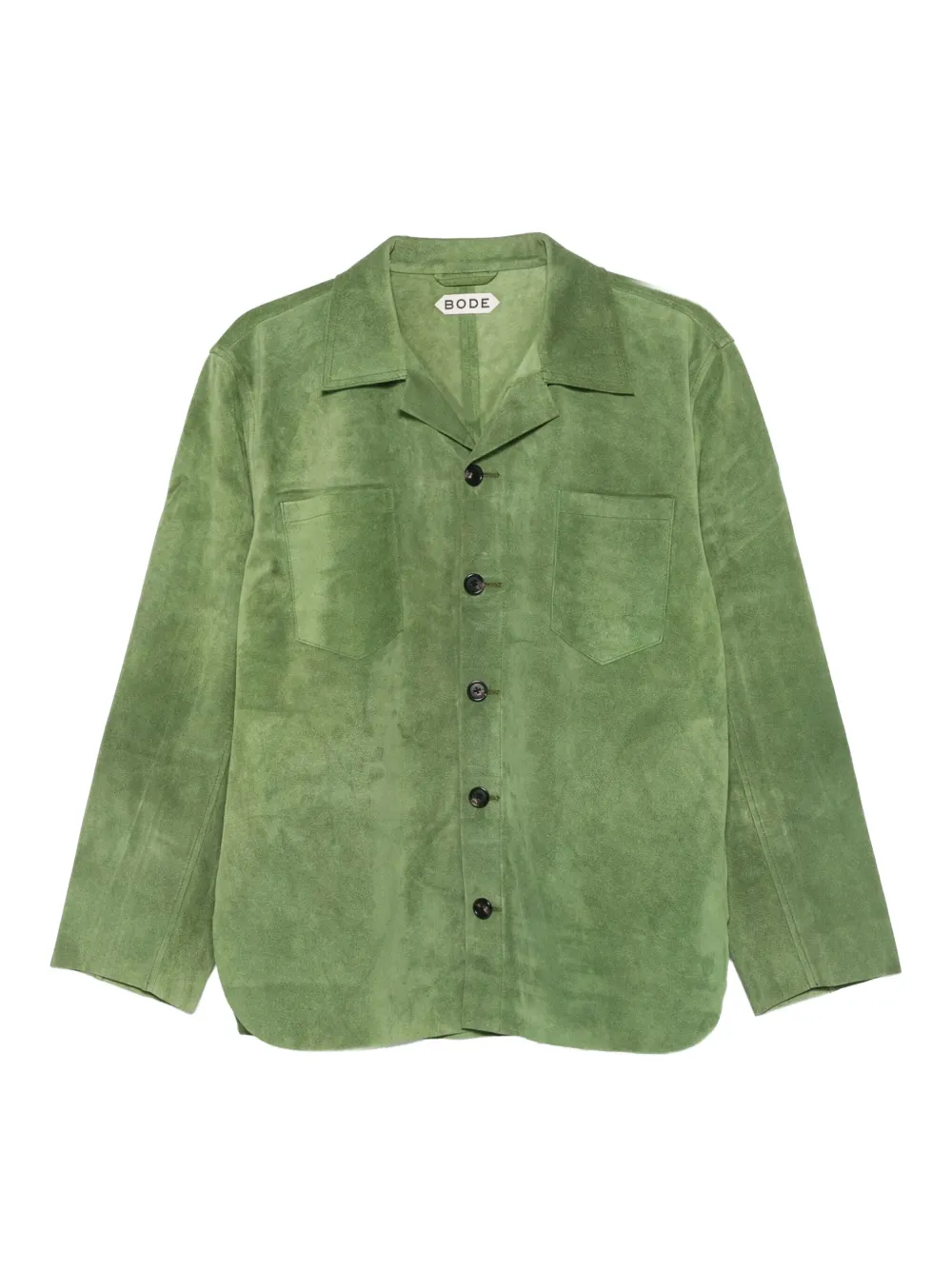 BODE sobrecamisa de gamuza | verde | Image 1