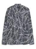 Giorgio Armani graphic-print shirt - Blue