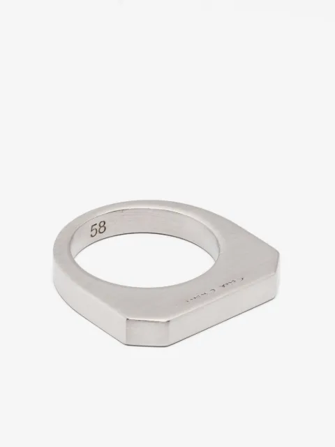 Rick Owens anillo con detalle del logo