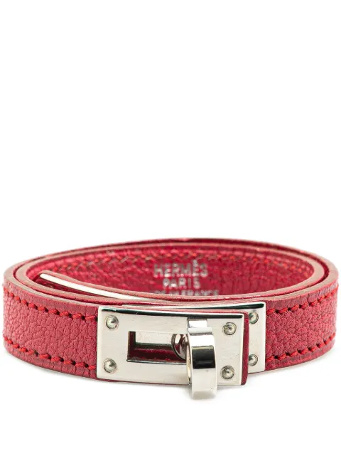 Hermès Pre-Owned 2002 Leather Kelly Double Tour Bracelet costume bracelet