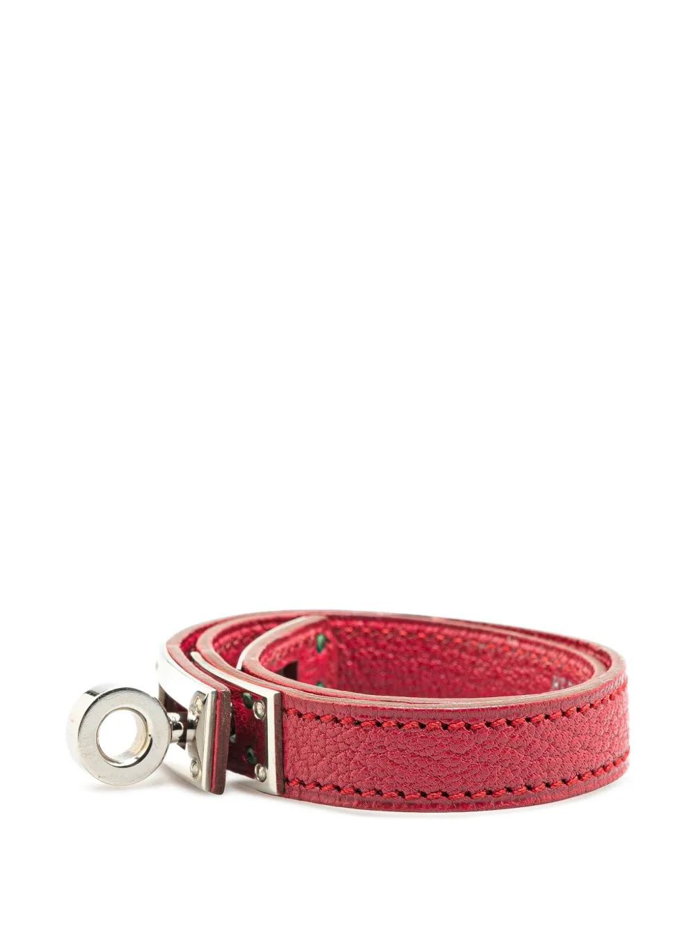 Hermès Pre-Owned 2002 Leather Kelly Double Tour Bracelet costume bracelet | Image 2