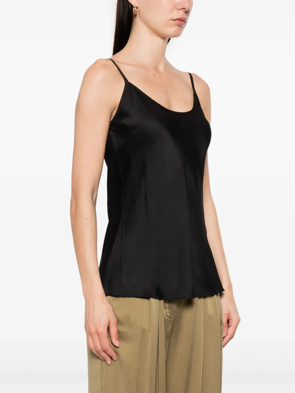 Daniele Fiesoli Satin Tank Top In Black