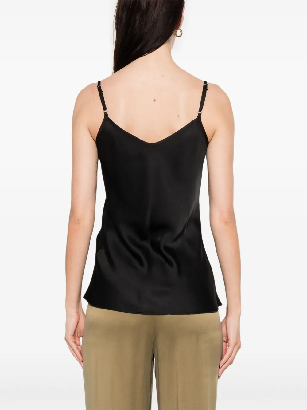 Daniele Fiesoli Satin Tank Top In Black