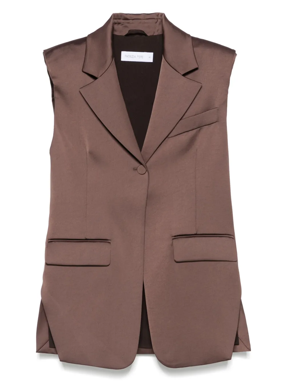 PATRIZIA PEPE SATIN WAISTCOAT