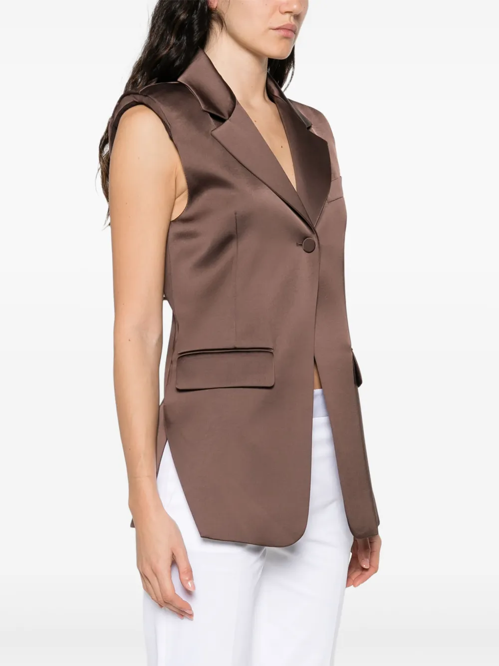 PATRIZIA PEPE SATIN WAISTCOAT
