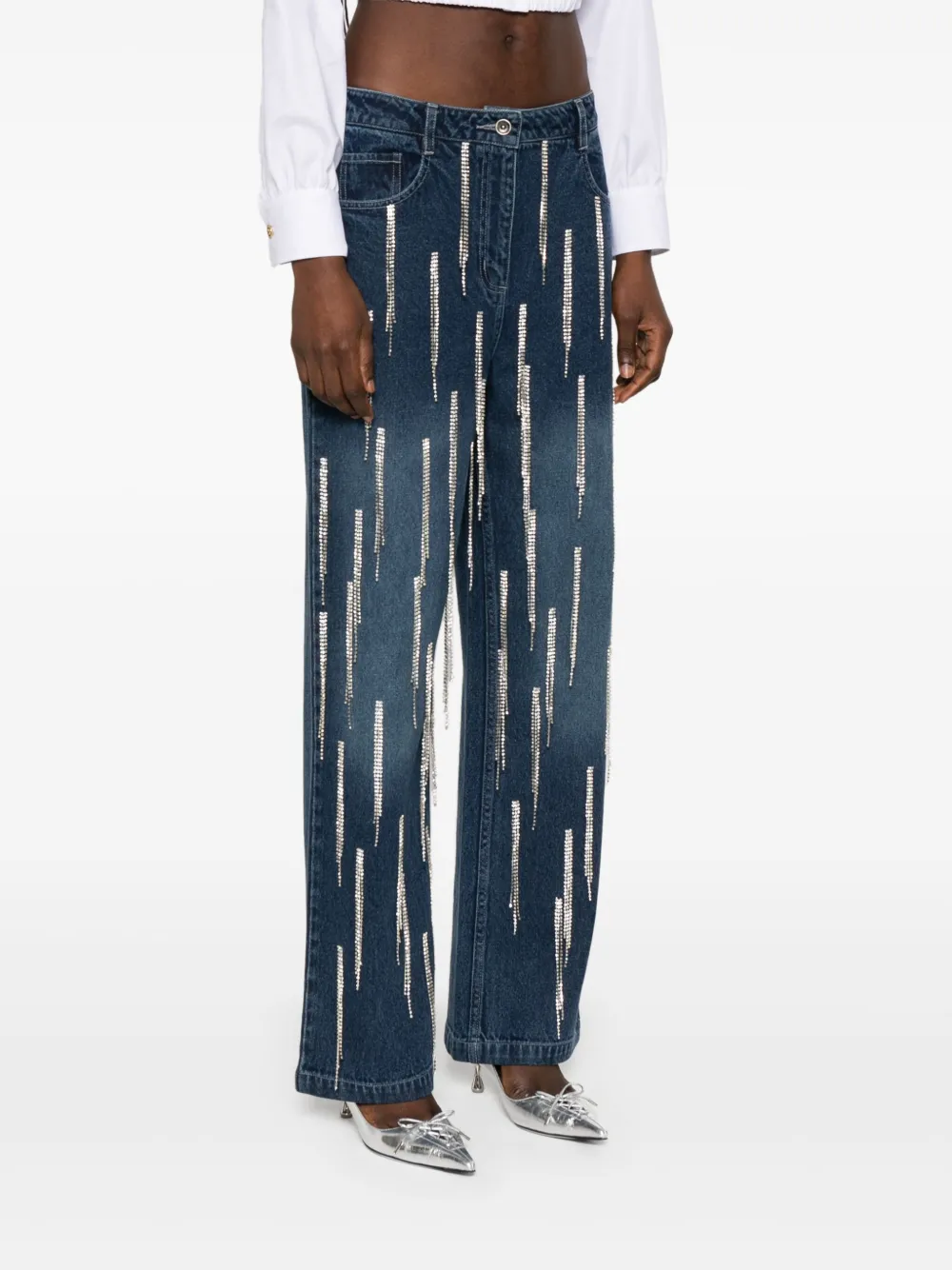 PATRIZIA PEPE RHINESTONES JEANS