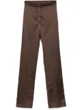 Patrizia Pepe satin trousers - Brown