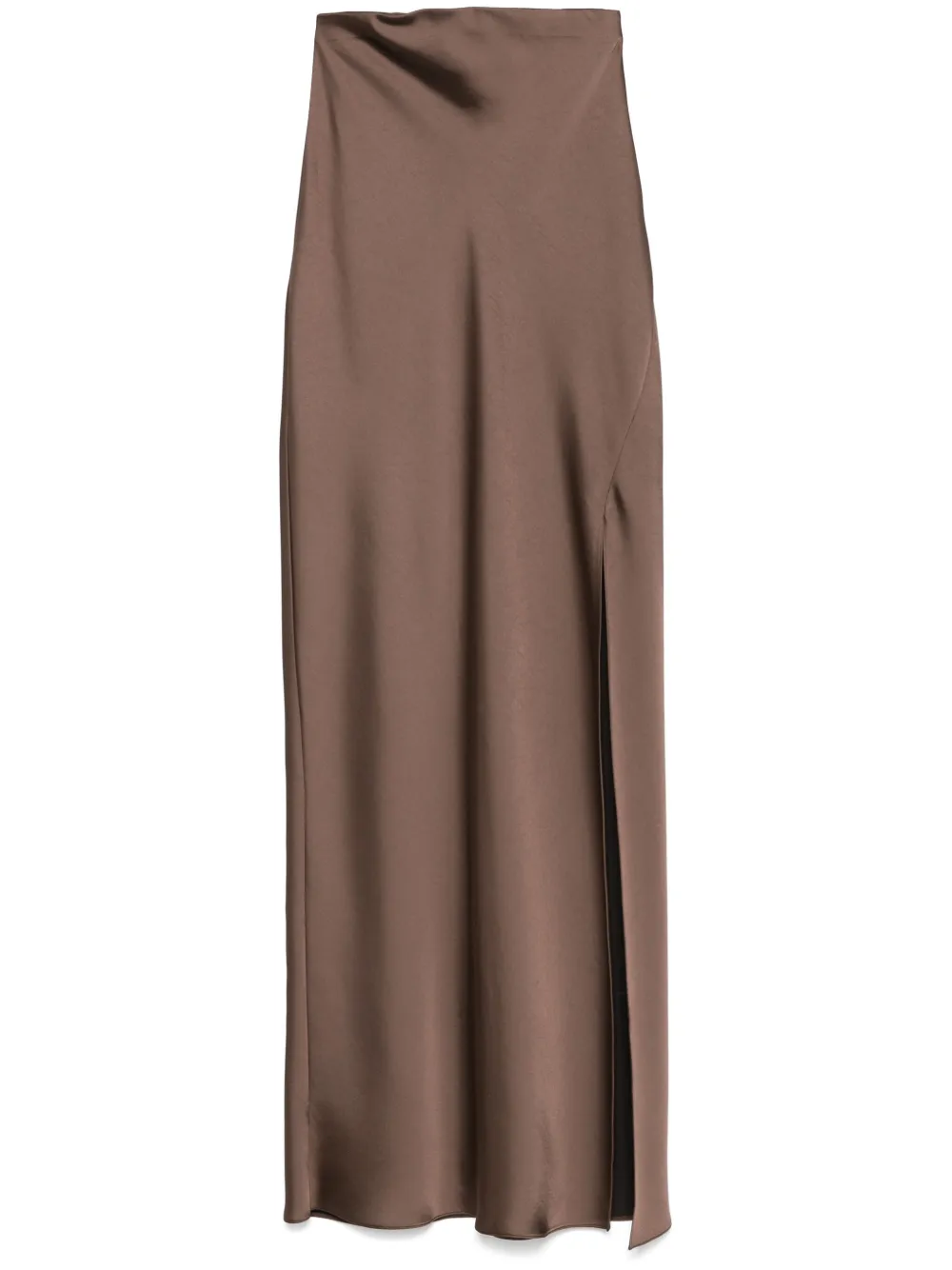 satined maxi skirt