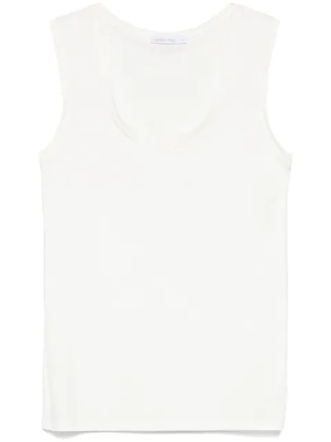 Patrizia Pepe rubberised-logo tank top