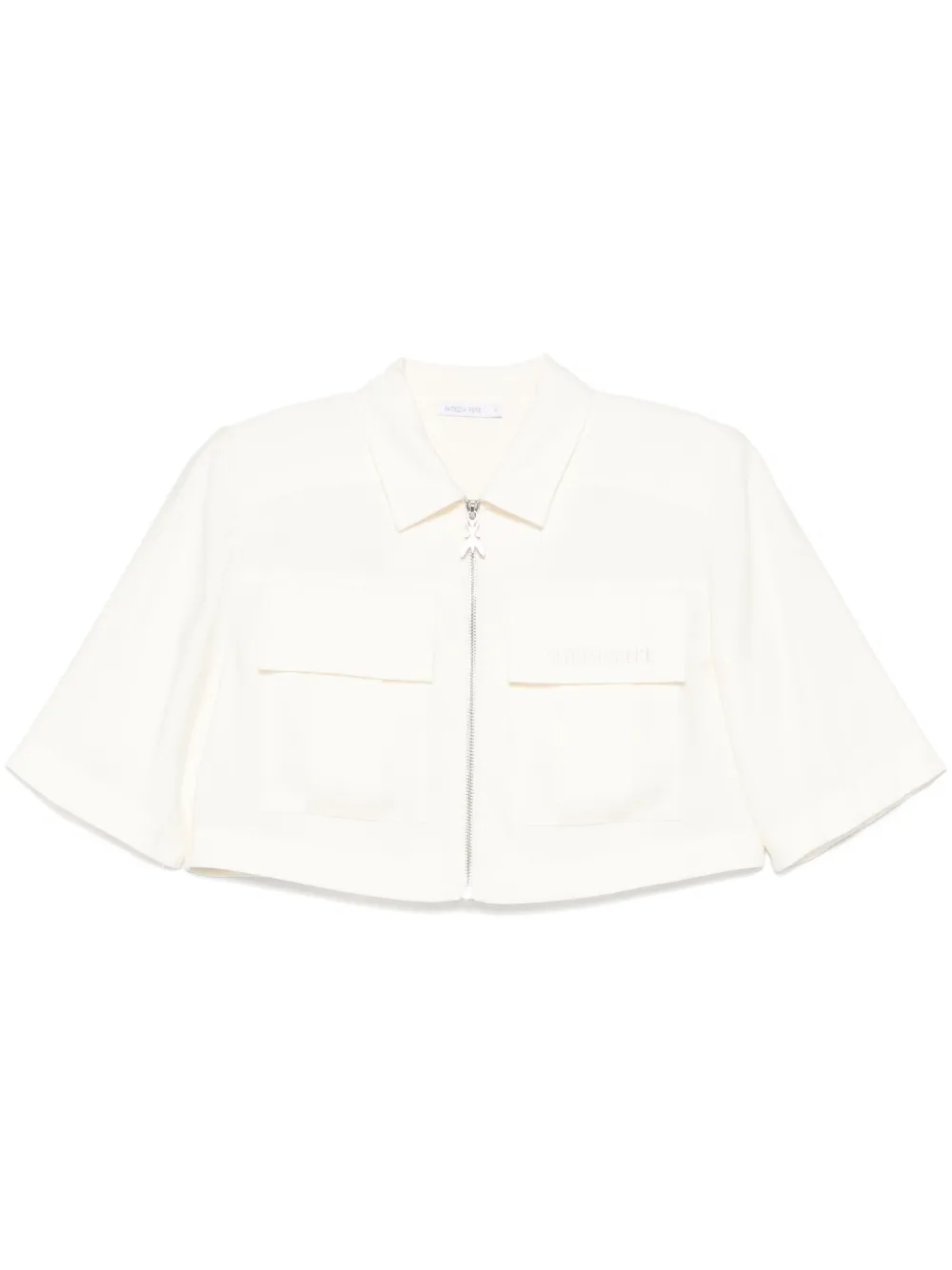 Patrizia Pepe Cropped blouse Wit