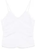 Patrizia Pepe pleat-detail top - White