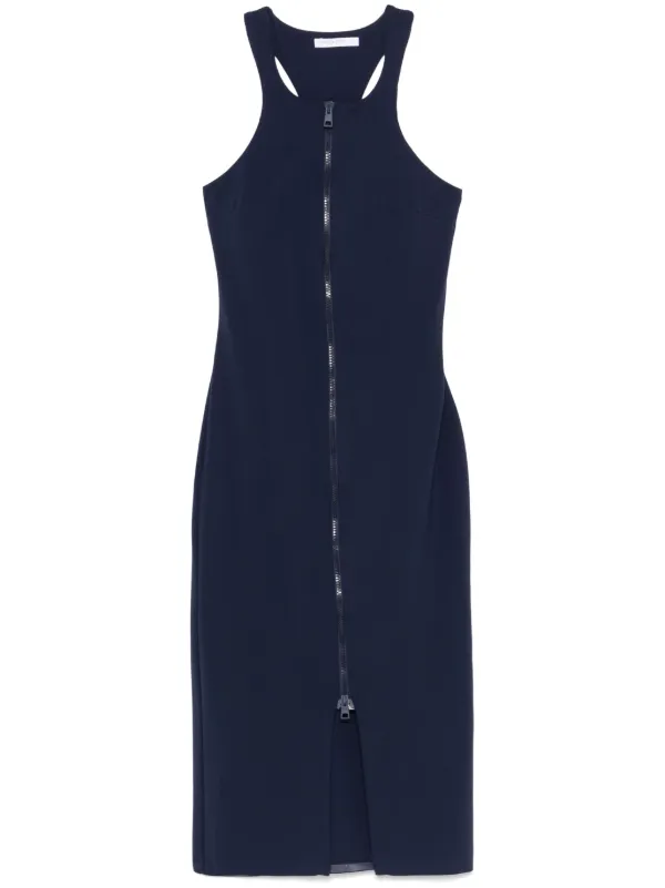 Patrizia Pepe Essential Jersey Midi Dress | Blue | FARFETCH Patrizia Pepe Essential Jersey Midi Dress | Blue | FARFETCH