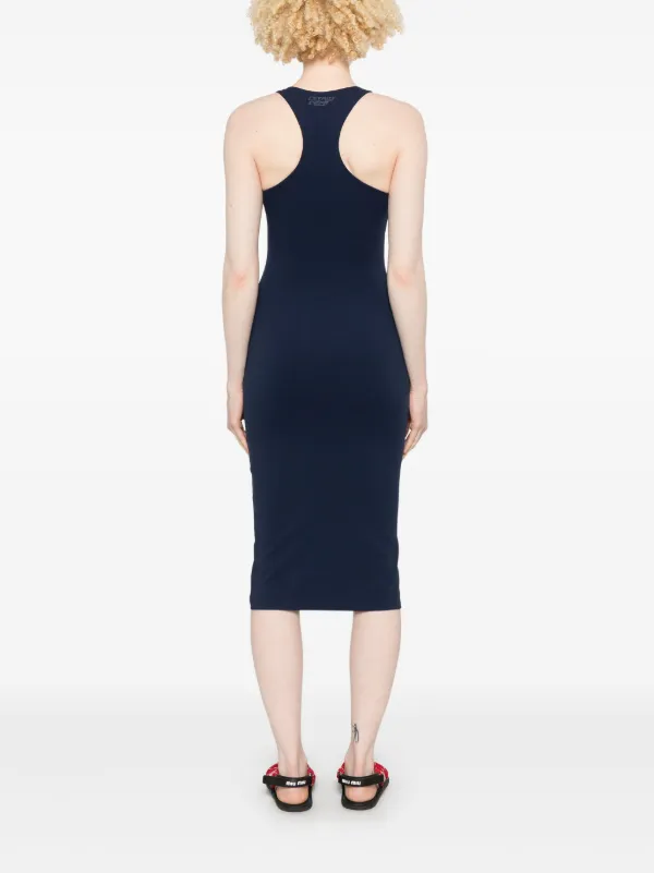 essential jersey dress Patrizia Pepe Midi | Blue Hijab