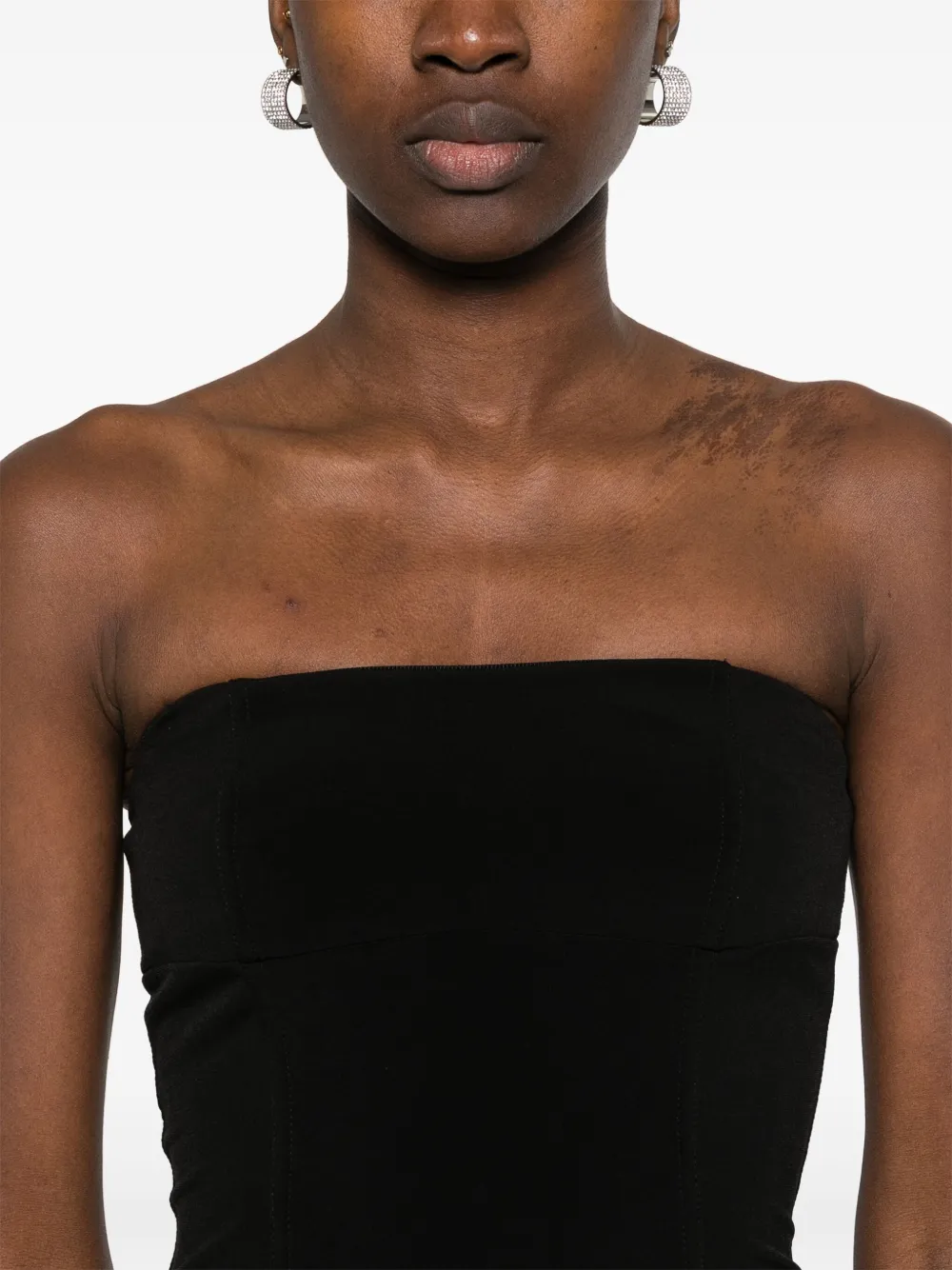 PATRIZIA PEPE BANDEAU-STYLE MIDI DRESS 