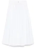 Patrizia Pepe poplin midi skirt - White