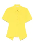 Patrizia Pepe open-back polo top - Yellow