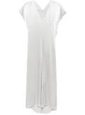 Patrizia Pepe satin midi dress - Silver