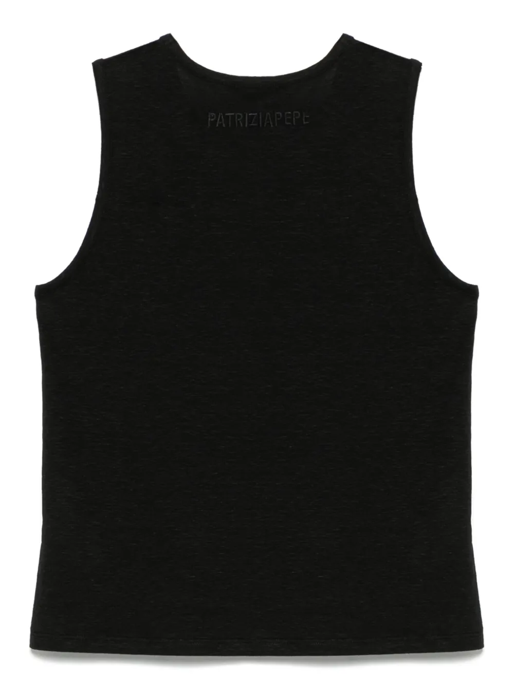 PATRIZIA PEPE LOGO-PLAQUE TANK TOP