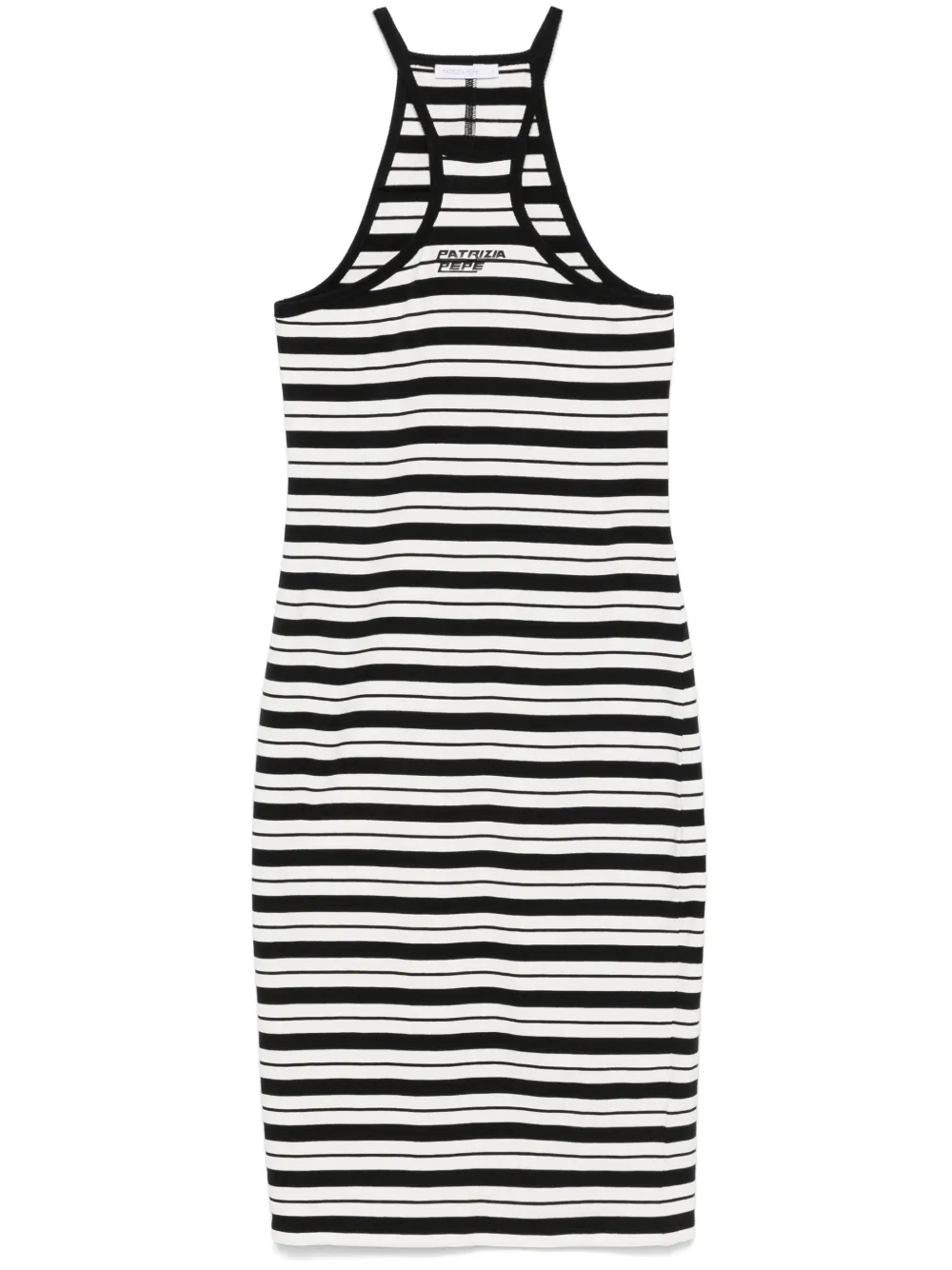 striped mini dress