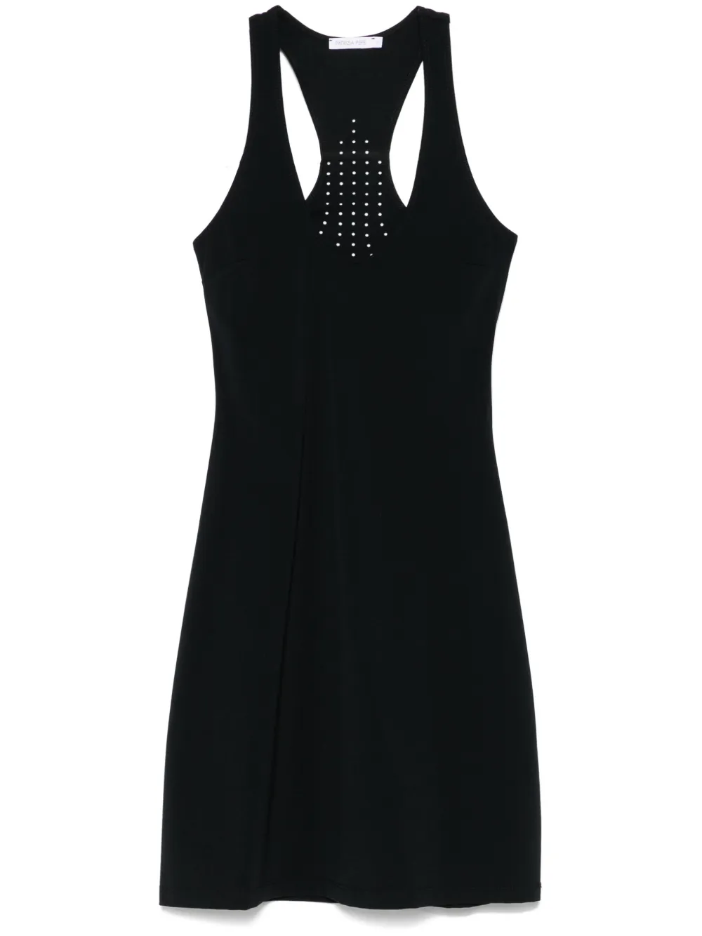 PATRIZIA PEPE PERFORATED-LOGO MINI DRESS 