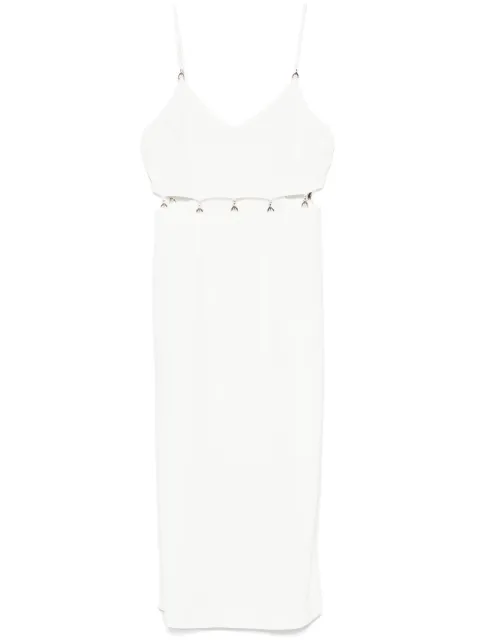 Patrizia Pepe logo-plaque midi dress