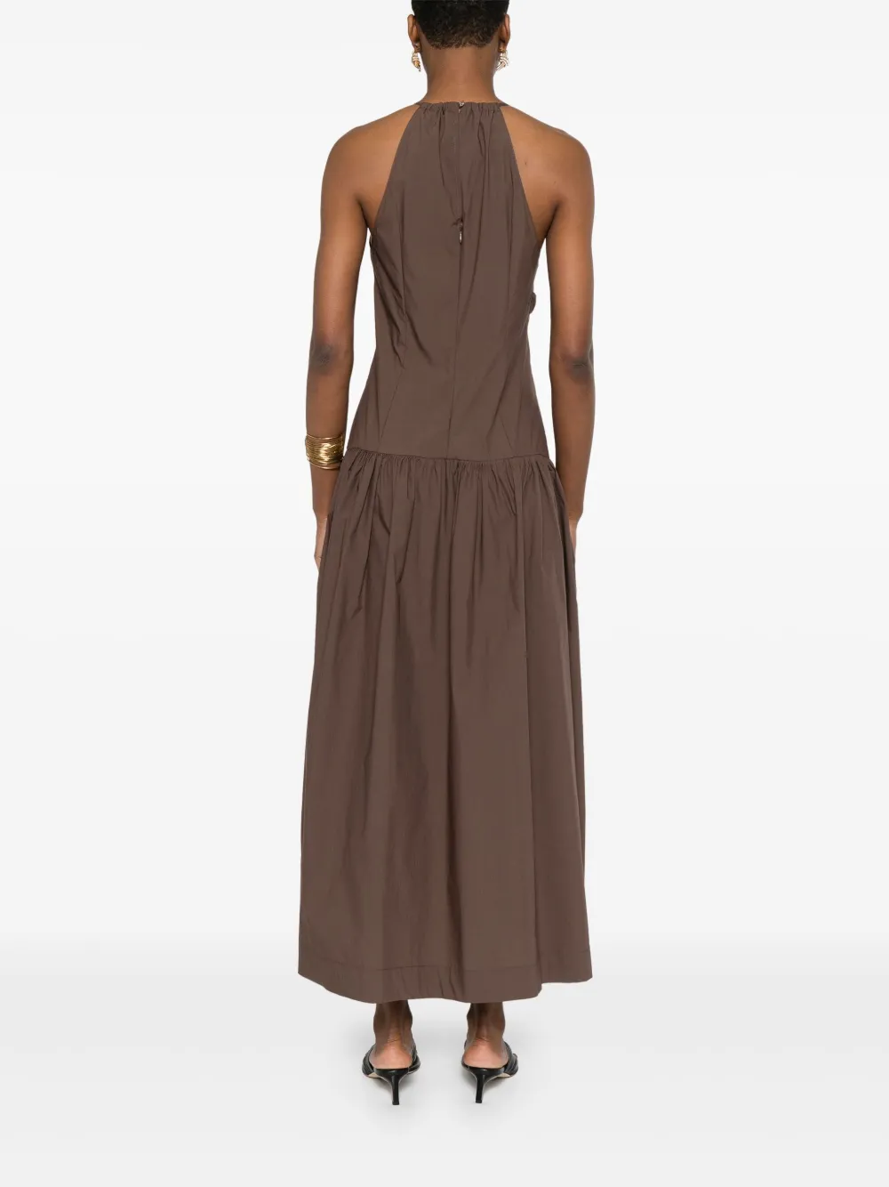 PATRIZIA PEPE POPLIN MIDI DRESS