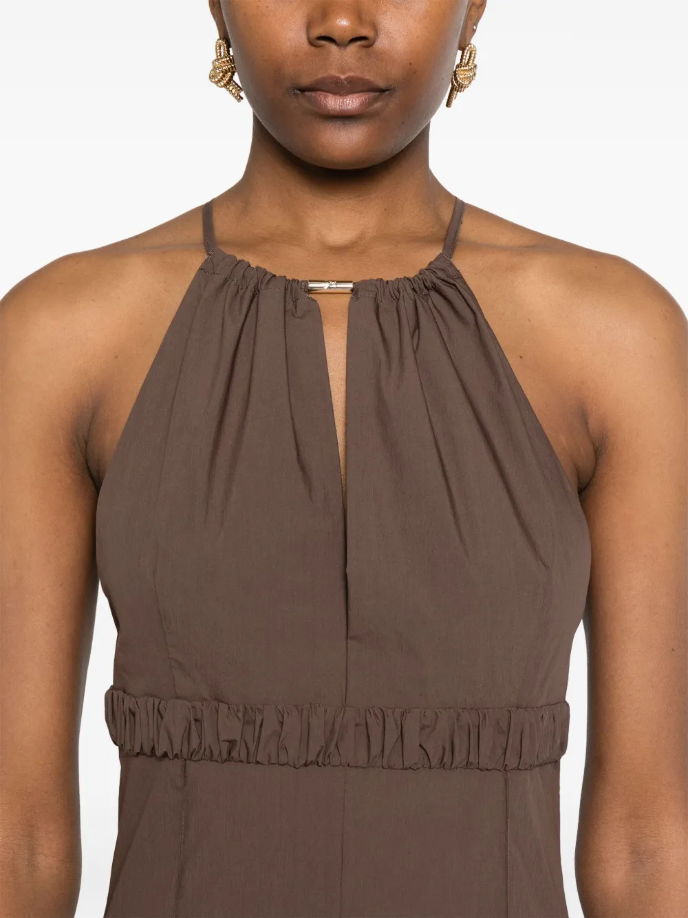 Shop Patrizia Pepe Poplin Midi Dress