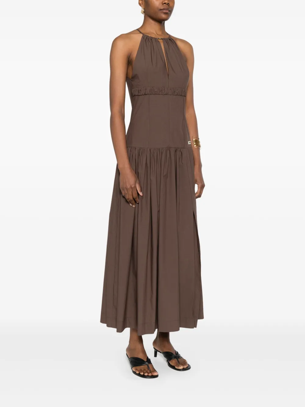 PATRIZIA PEPE POPLIN MIDI DRESS