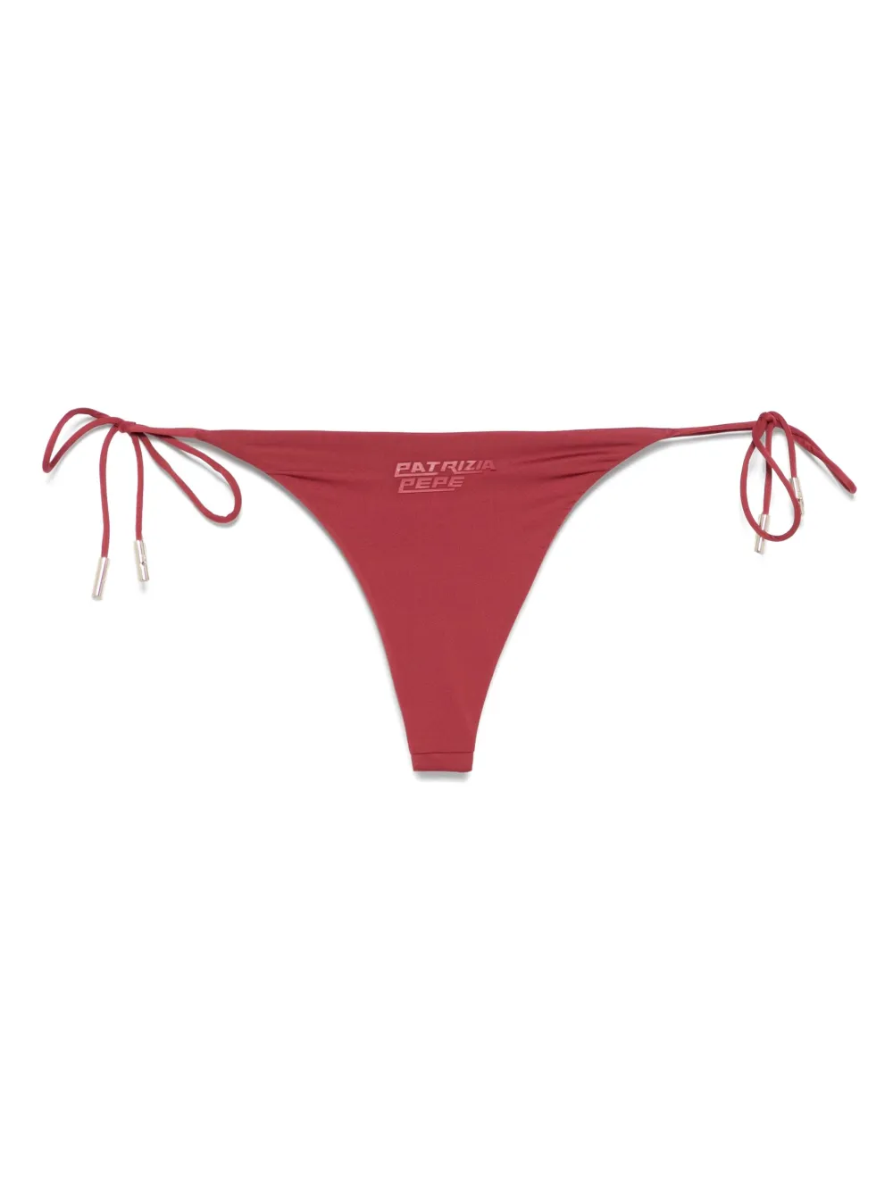 Patrizia Pepe Bikinislip met rubberen logo Rood