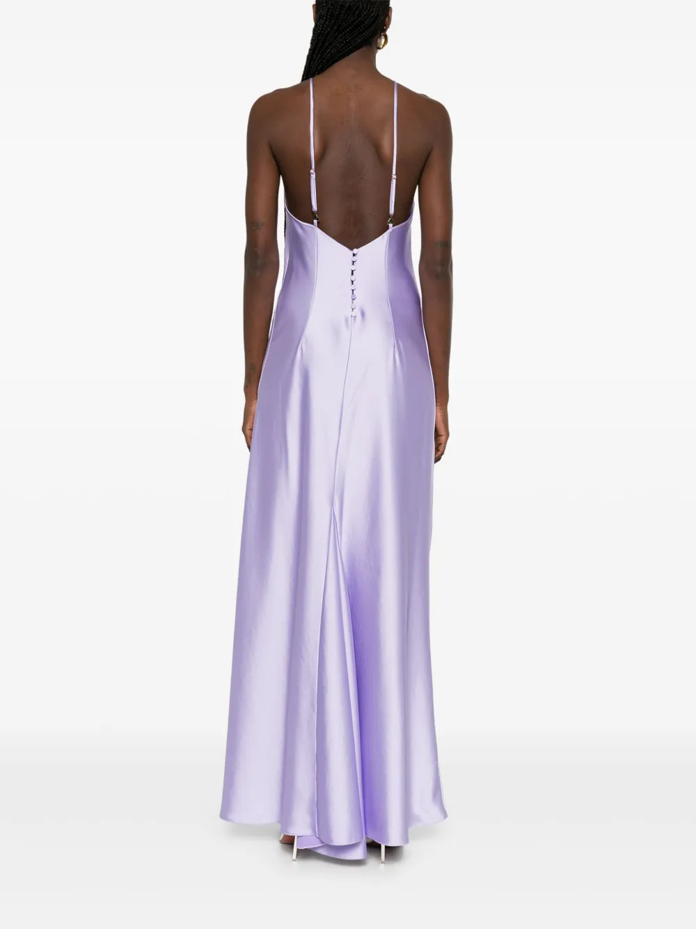 PATRIZIA PEPE SATIN MAXI DRESS 