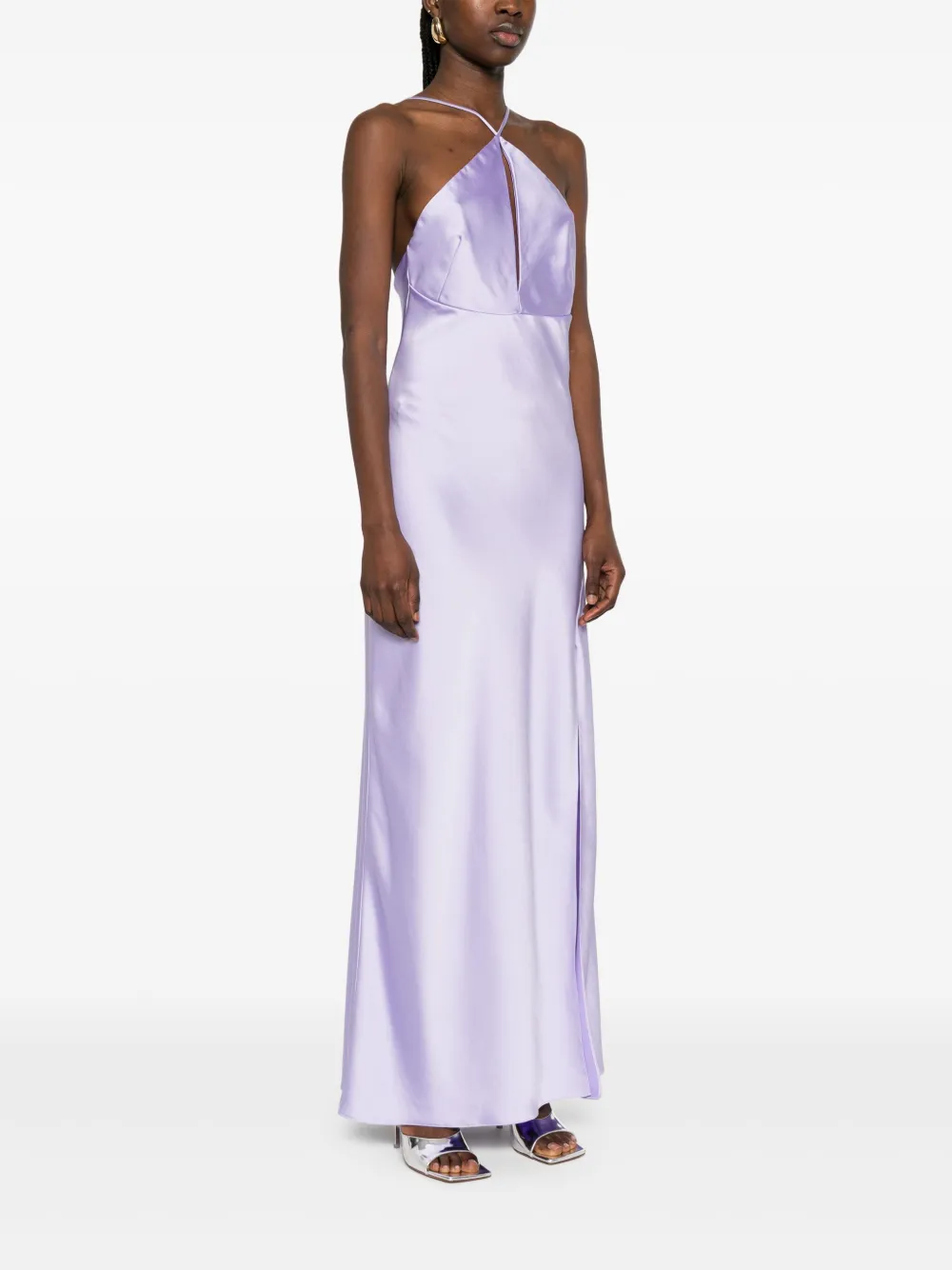 PATRIZIA PEPE SATIN MAXI DRESS 