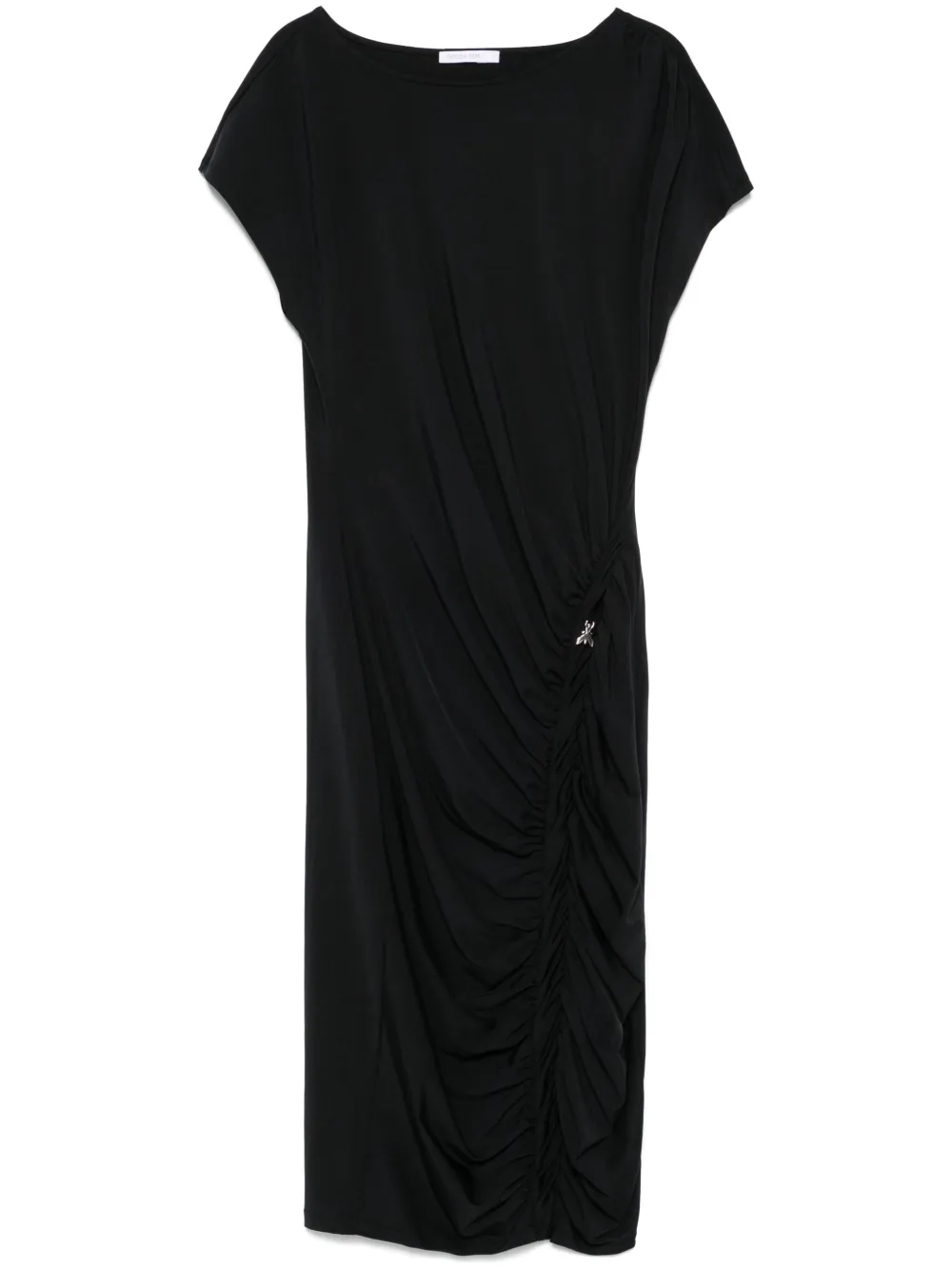 PATRIZIA PEPE RUCHED-DETAILED MIDI DRESS 