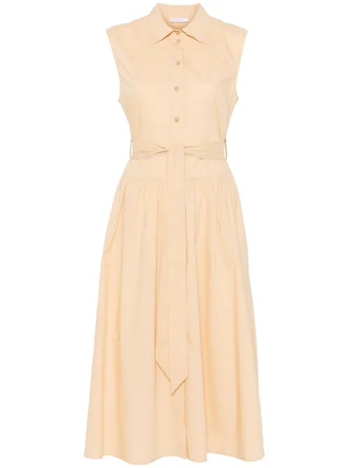 Robe en popeline à coupe mi-longue - Patrizia Pepe - Modalova