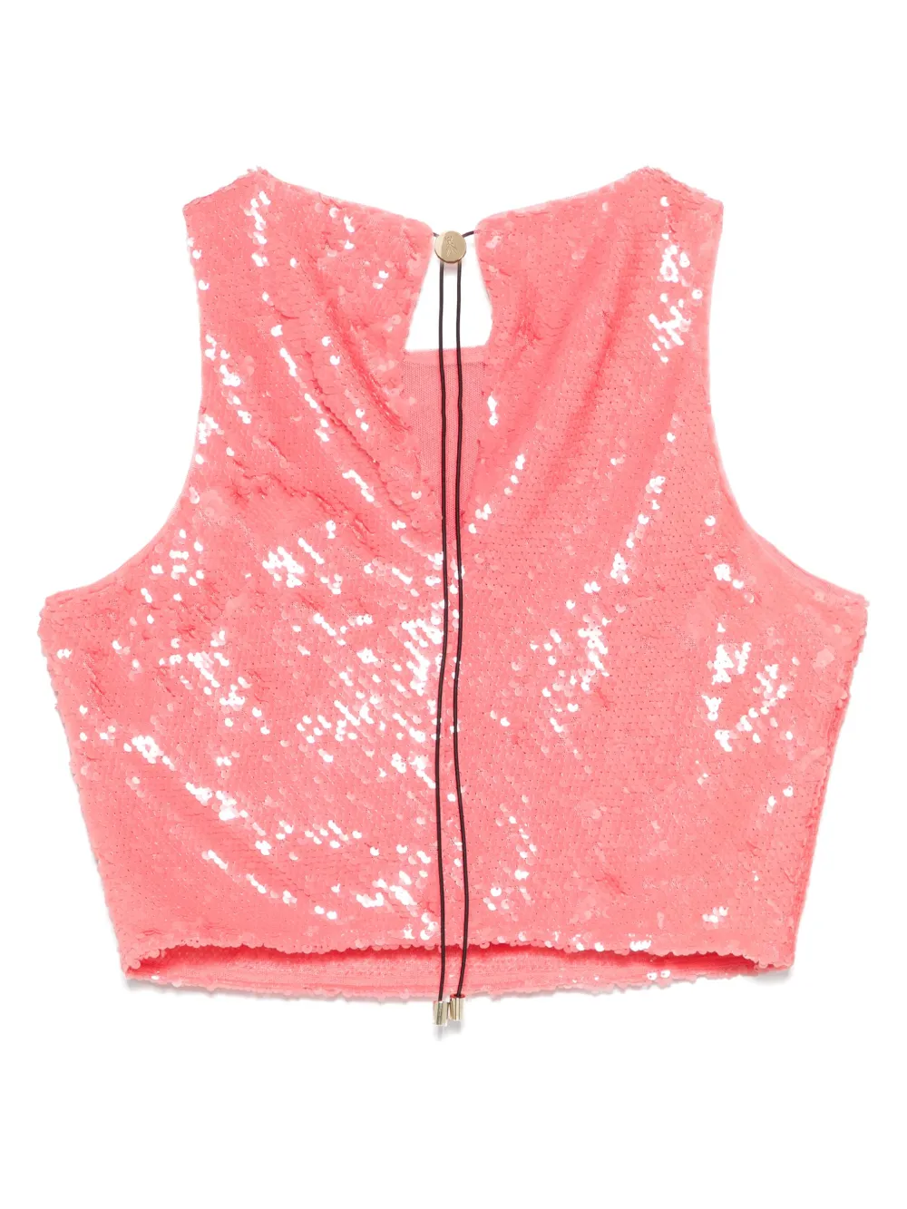 Patrizia Pepe Tanktop met pailletten Roze