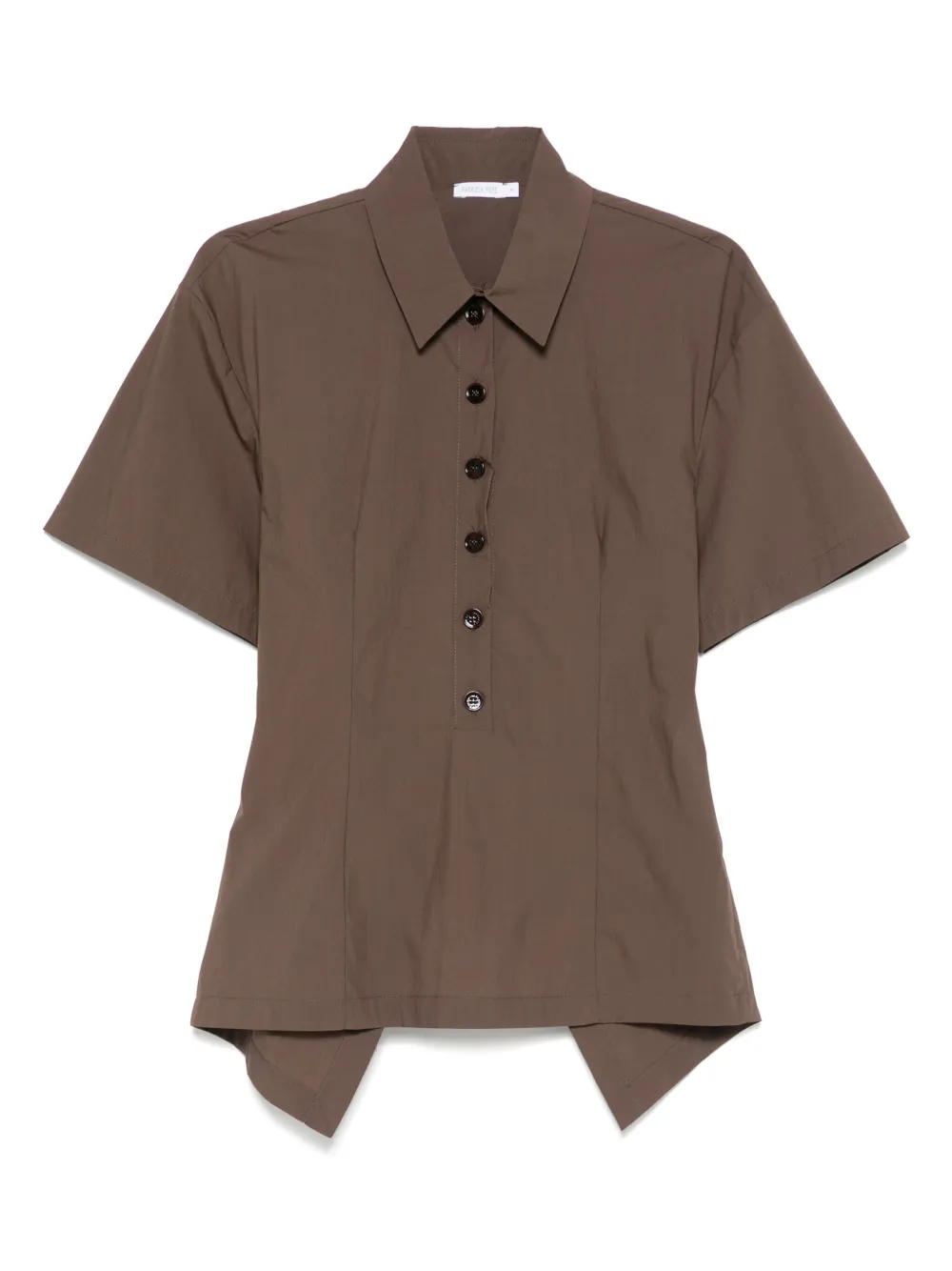Shop Patrizia Pepe Open-back Polo Top