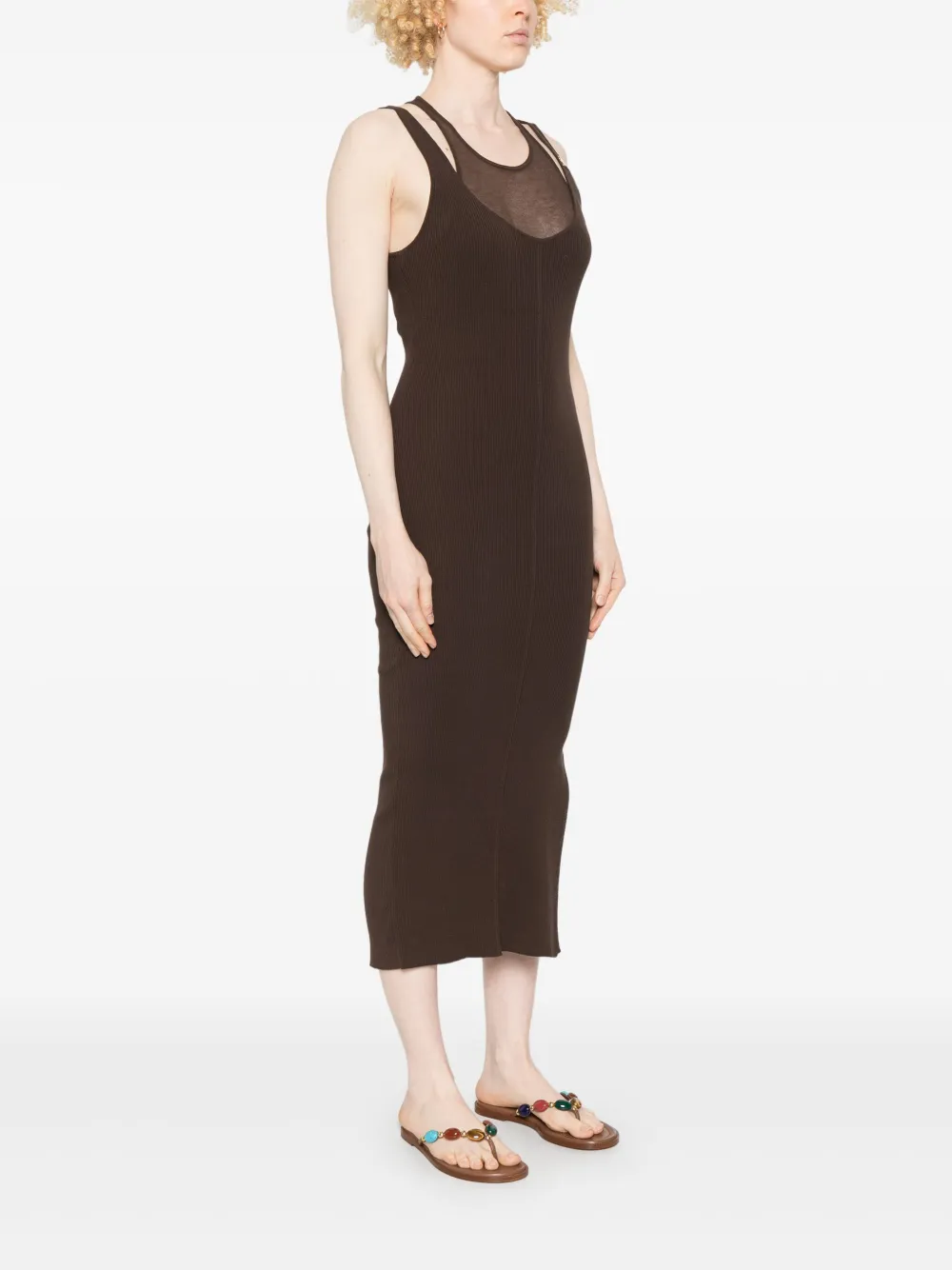 PATRIZIA PEPE KNITTED MIDI DRESS