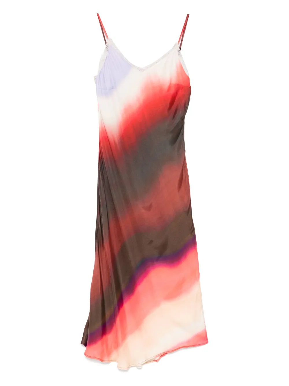 Patrizia Pepe gradient-print midi dress | Brown | Image 1