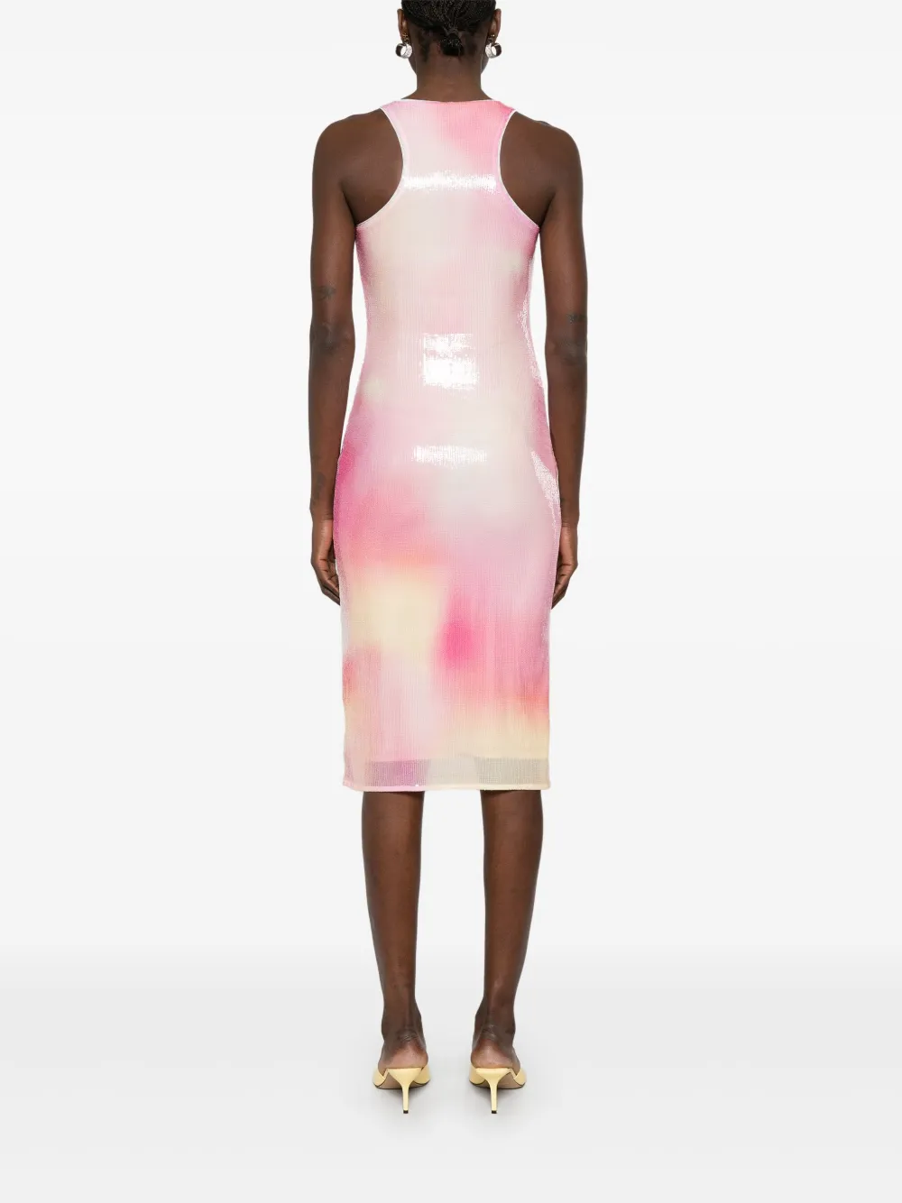 PATRIZIA PEPE SEQUIN-EMBELLISHED MIDI DRESS 
