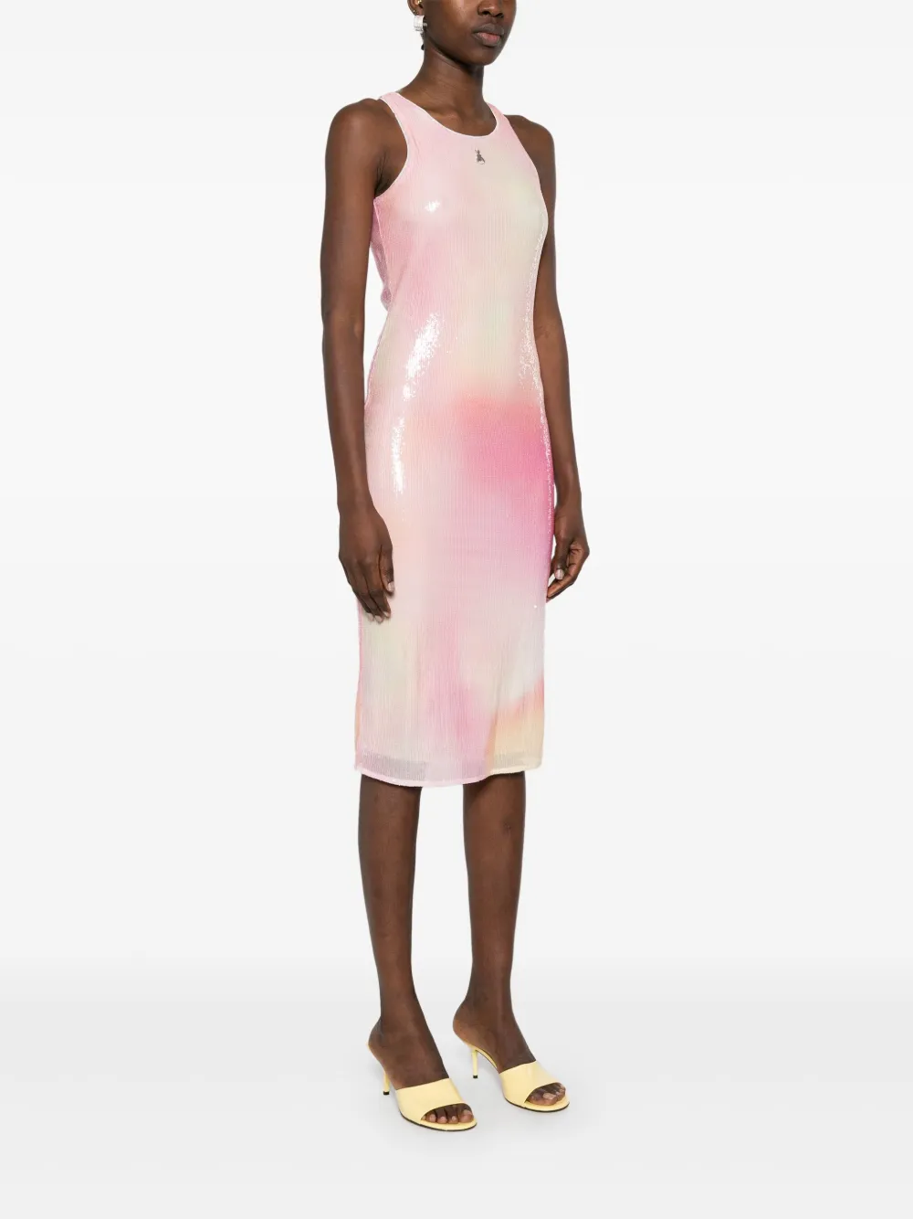 PATRIZIA PEPE SEQUIN-EMBELLISHED MIDI DRESS 