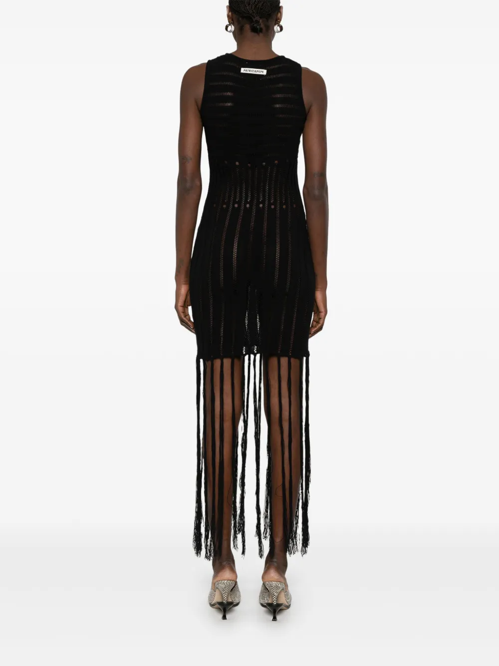 PATRIZIA PEPE OPENWORK KNIT DRESS