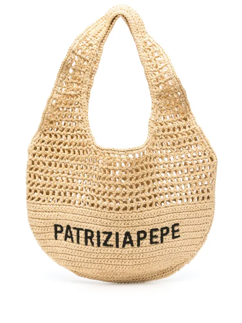 Sac porté épaule à logo brodé - Patrizia Pepe - Modalova