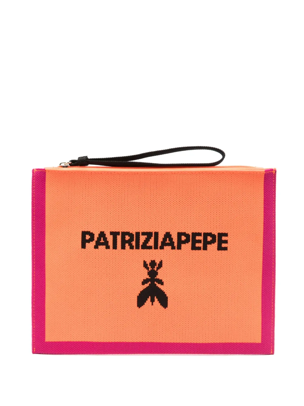 medium logo-jacquard clutch bag