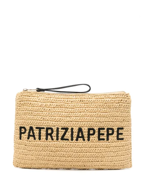 Patrizia Pepe bolsa de mano con logo bordado