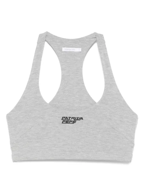 Patrizia Pepe rubberised-logo bra
