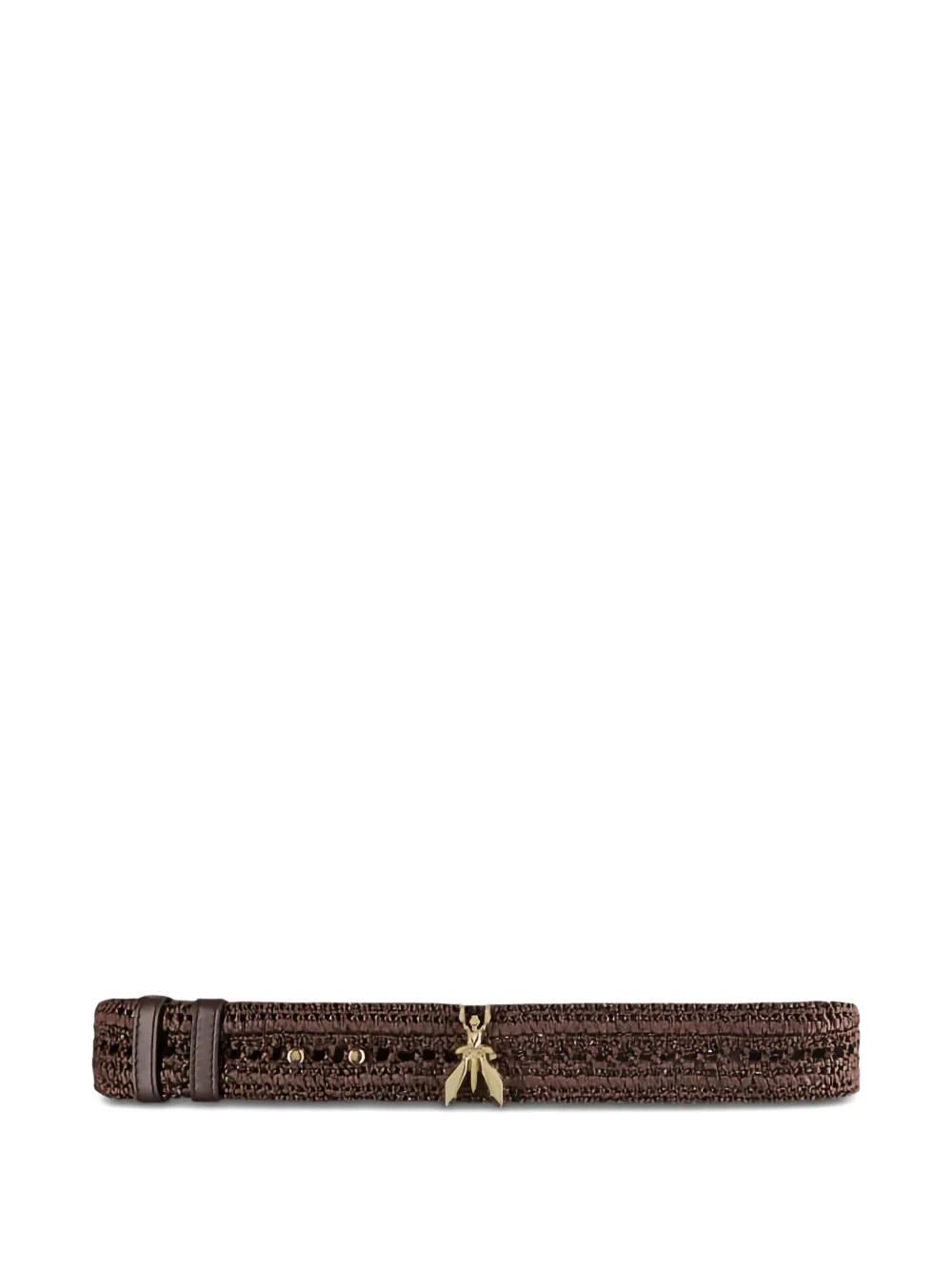 Patrizia Pepe woven charm low-waisted belt | Brown | Image 1