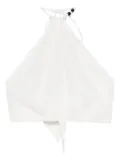 SIR. Azura halter-neck tie top - White