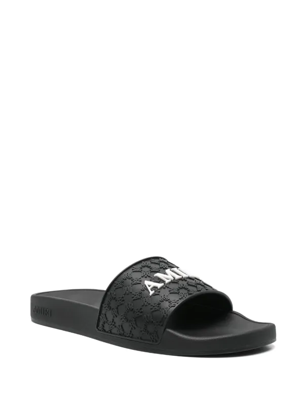 AMIRI MA Quad Slides | Black | FARFETCH JO